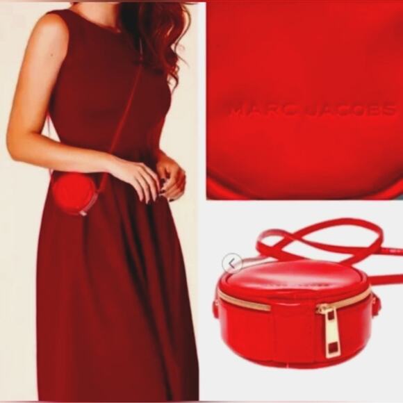 Marc Jacobs Red Patent Leather Crossbody Bag, New with Tag MSRP $98 - Picture 1 of 10